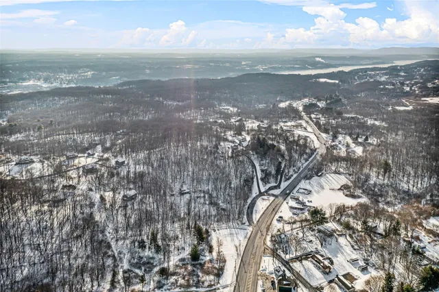 an aerial view of city
