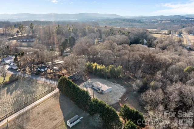 a view of a lake in middle of the town