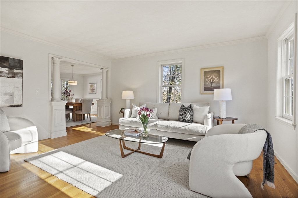 7 Eagles Nest Road Westford, MA 01886 - Photo 17 of 42 a living room with furniture and wooden floor