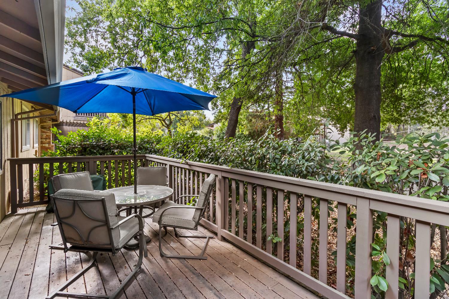6543 Crosswoods Circle Citrus Heights, CA 95621 - Photo 16 of 33 a view of balcony with outdoor seating and wooden floor