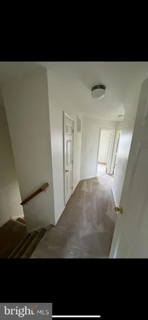 a view of a room with shelves