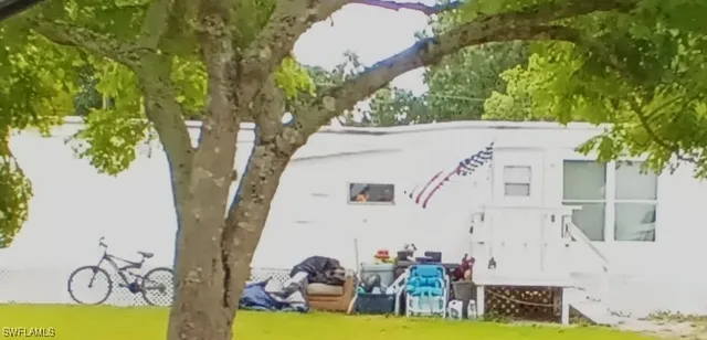 a view of small yard