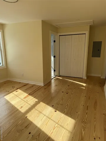a view of livingroom with kitchen