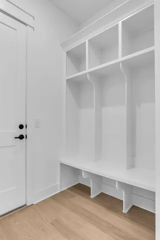 a view of a room with shelf