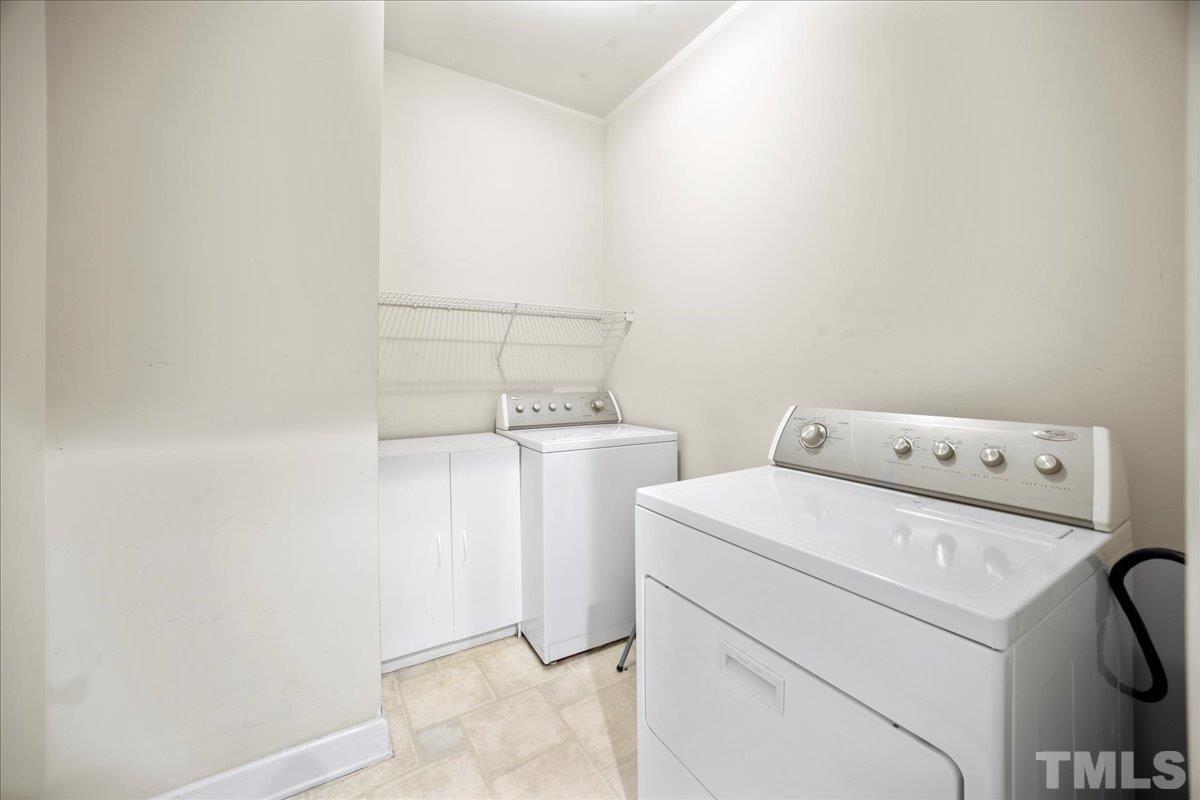 716 Saratoga Drive Durham, NC 27704 - Photo 12 of 30 a utility room with dryer and washer