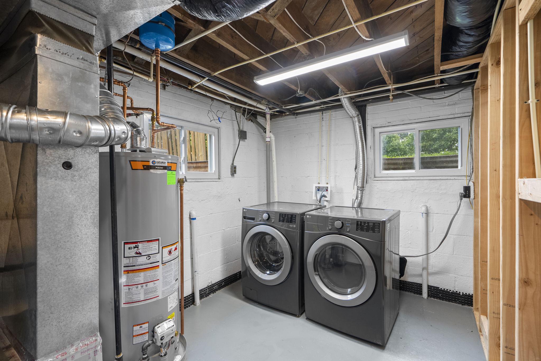 3013 Medway Street Silver Spring, MD 20902 - Photo 30 of 30 Laundry room with very new gas HVAC/Water heater
