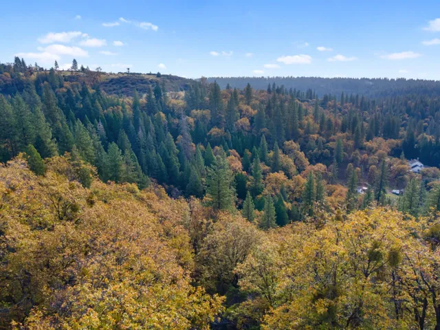 a view of a backyard of a house