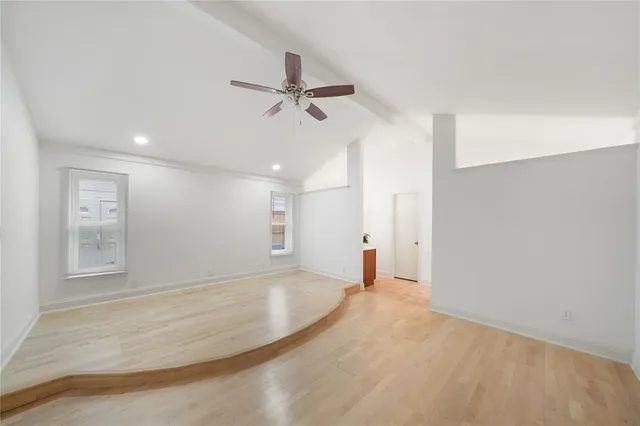 a view of a hallway with entryway