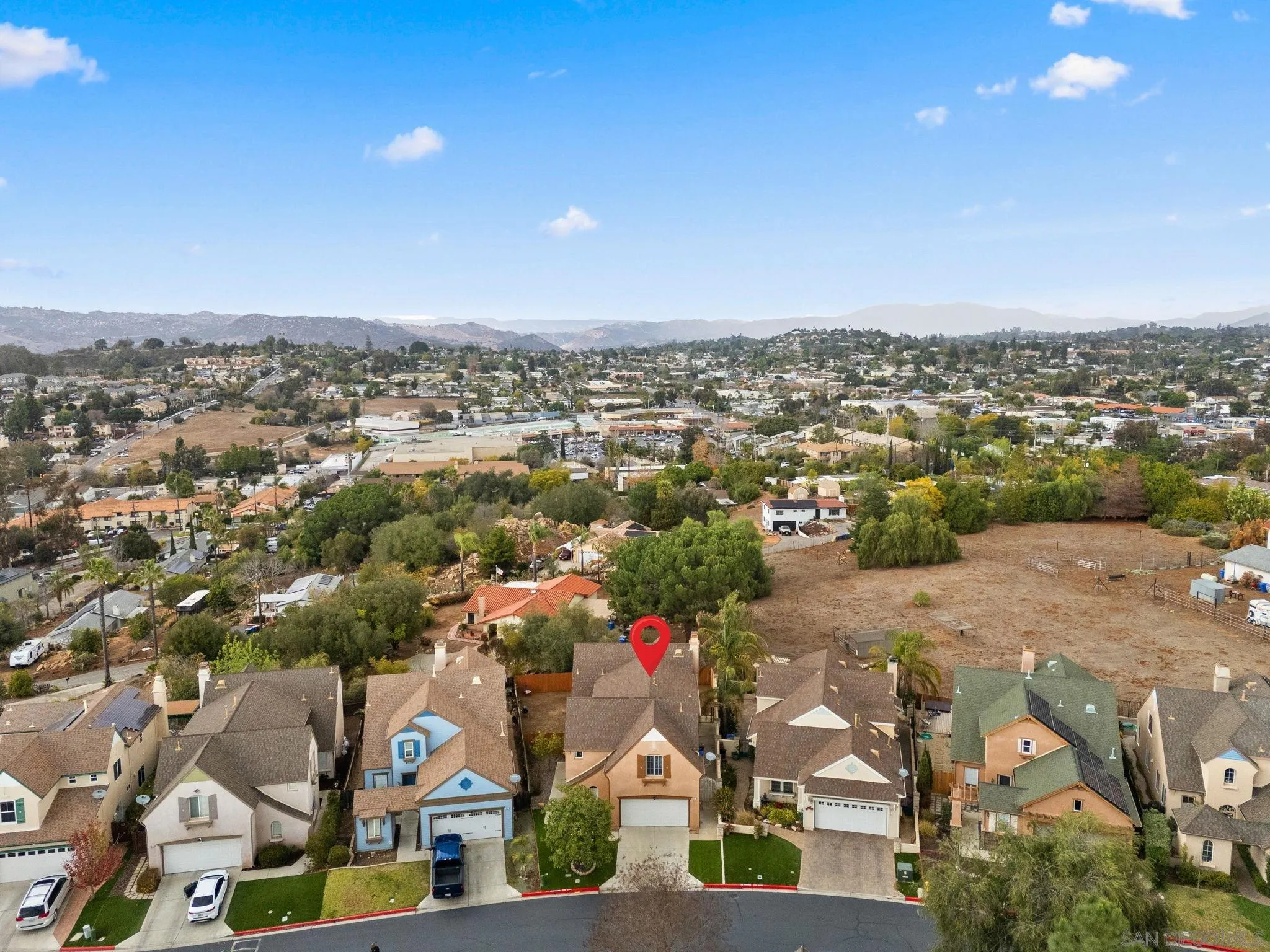 461 Poets Square Fallbrook, CA 92028 - Photo 36 of 40 an aerial view of residential building with city view