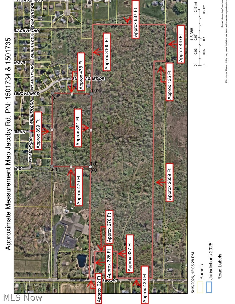 V/l Approx 62-ac V/l Approx 62-ac Jacoby Road Akron, OH 44321 - Photo 2 of 6 Measurement Map