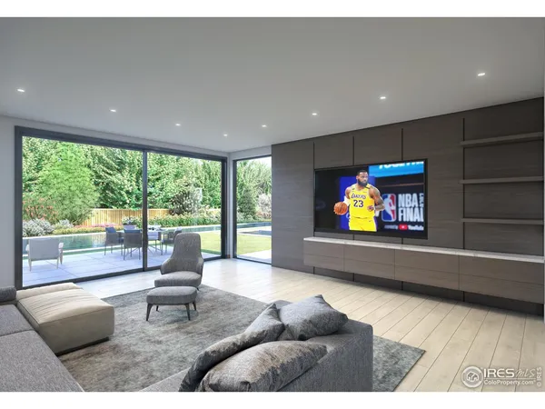 a bed room with a bed and a large window