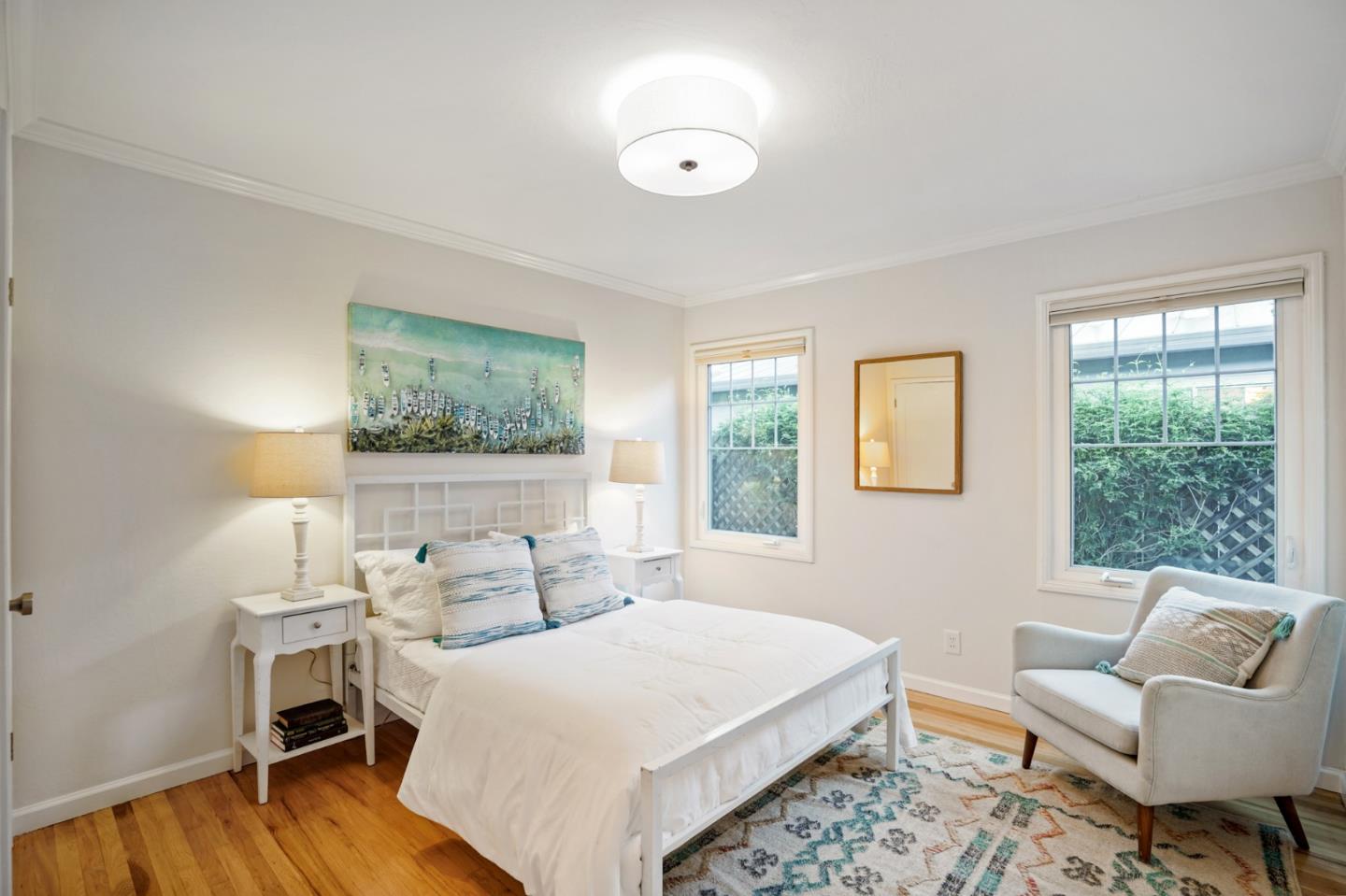 316 McKendry Drive Menlo Park, CA 94025 - Photo 11 of 21 a bedroom with a bed wooden floor and window