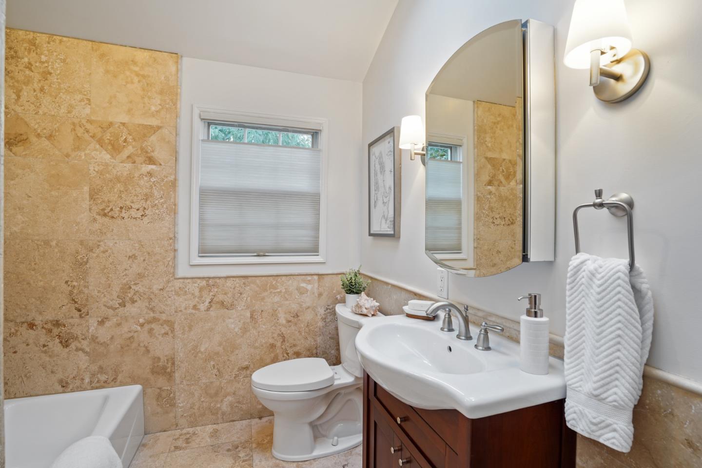316 McKendry Drive Menlo Park, CA 94025 - Photo 10 of 21 a bathroom with a sink vanity and toilet