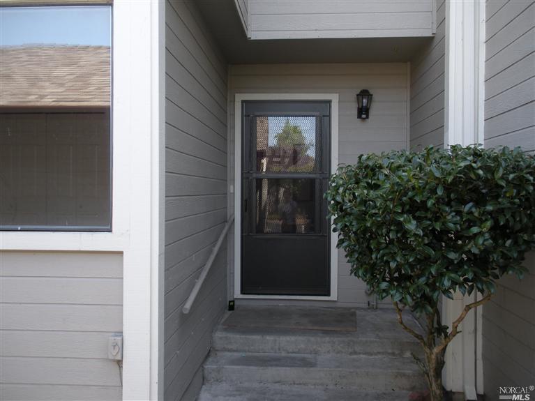 a view of front door of house