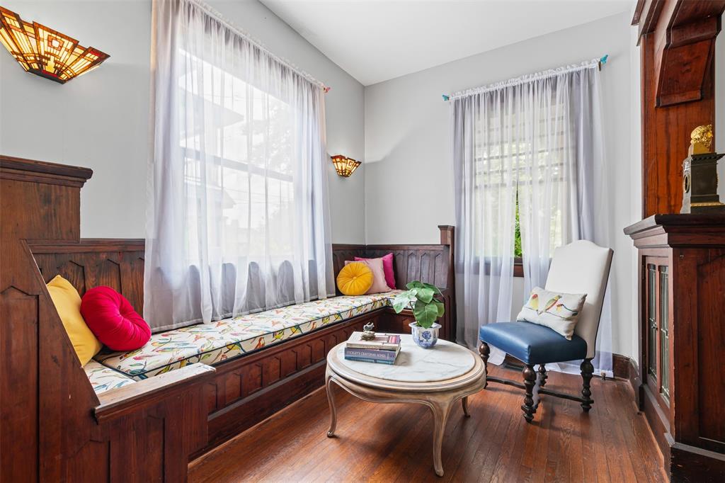 4606 East Side Avenue Dallas, TX 75226 - Photo 8 of 38 a living room with furniture and a wooden floor