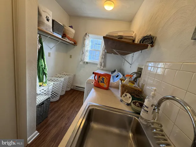 a view of storage and utility room