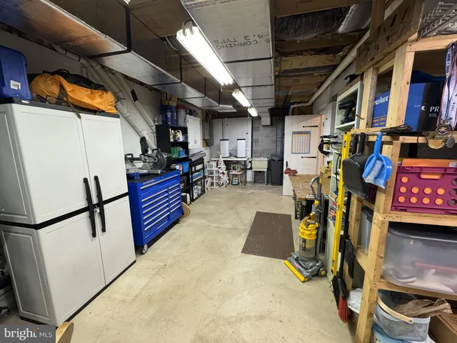 a view of storage and utility room