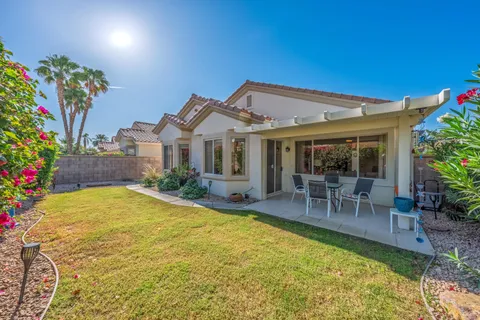 a view of a house with a patio