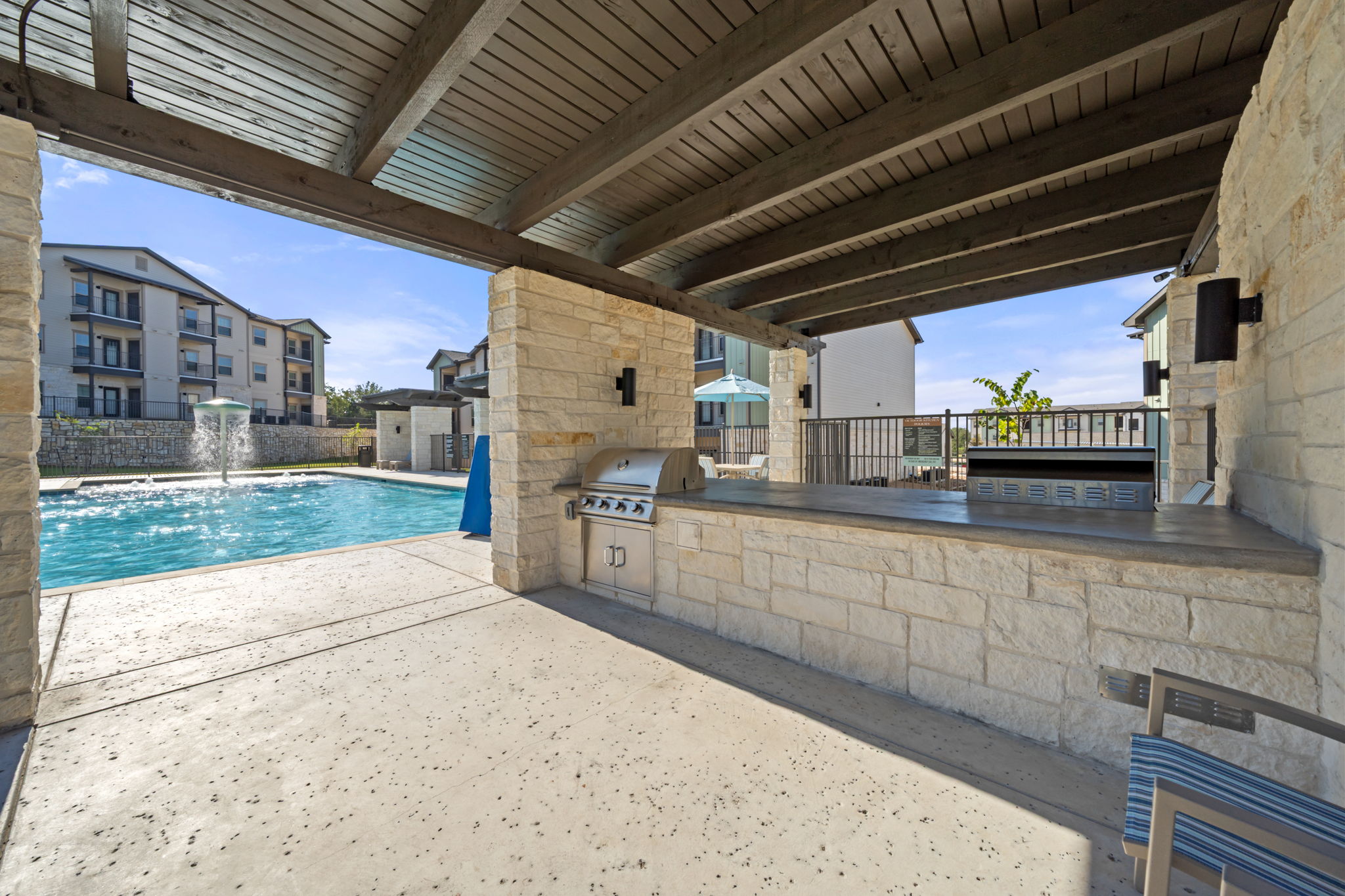 691 Union Chapel Road, Unit S1 Cedar Creek, TX 78612 - Photo 26 of 28 View of pool side grill