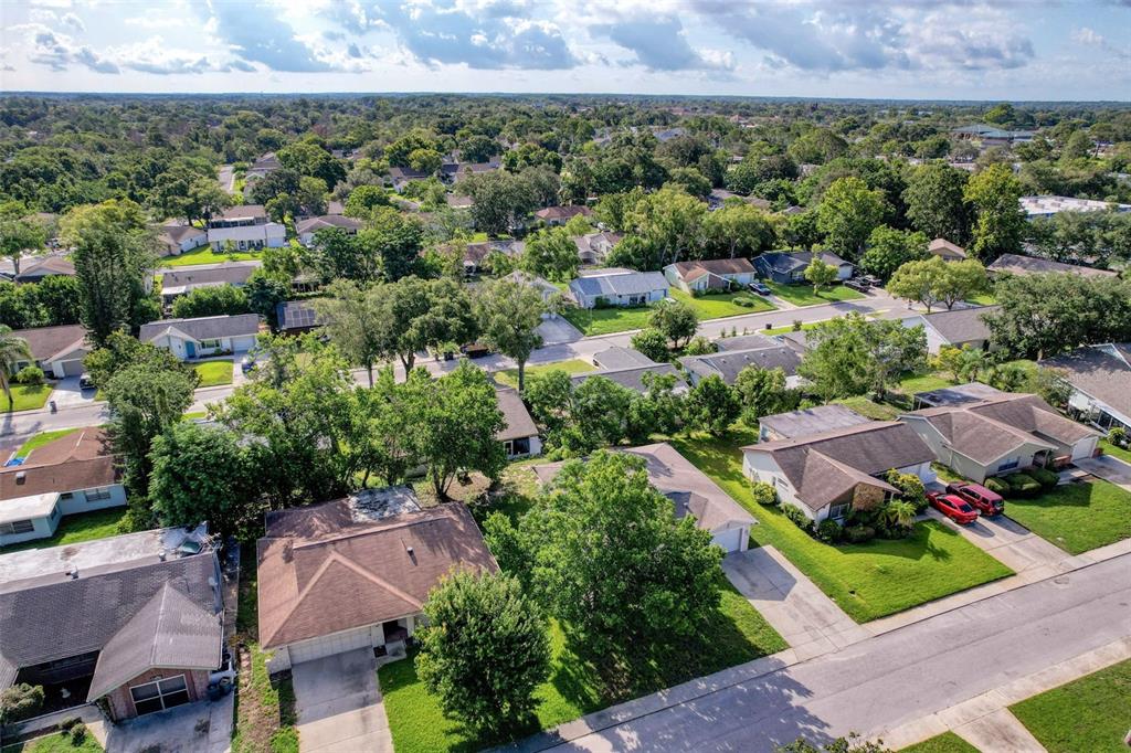 12214 Partridge Hill Row Hudson, FL 34667 - Photo 73 of 80 an aerial view of a house with a garden