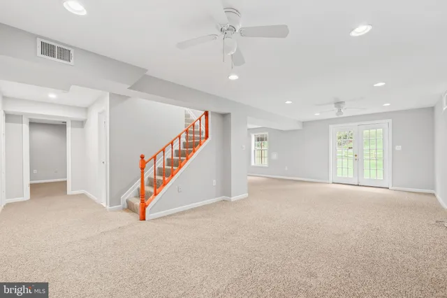 a view of an empty room