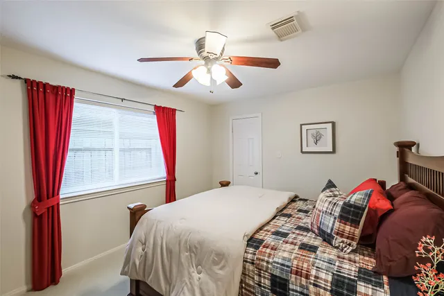 a view of workspace with cabinets