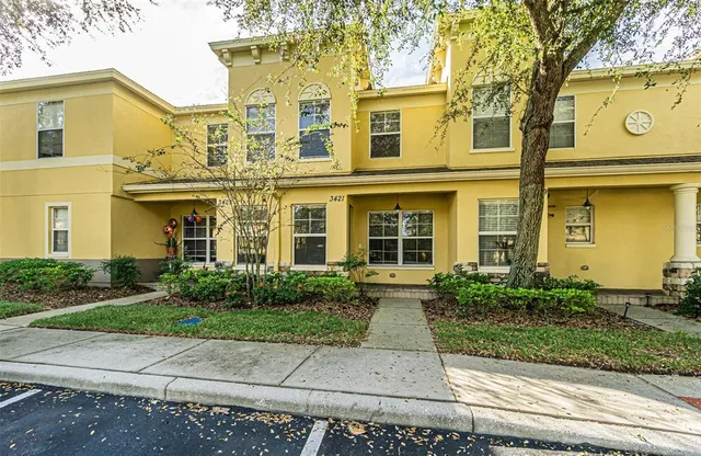front view of a brick house