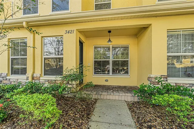 a front view of a house