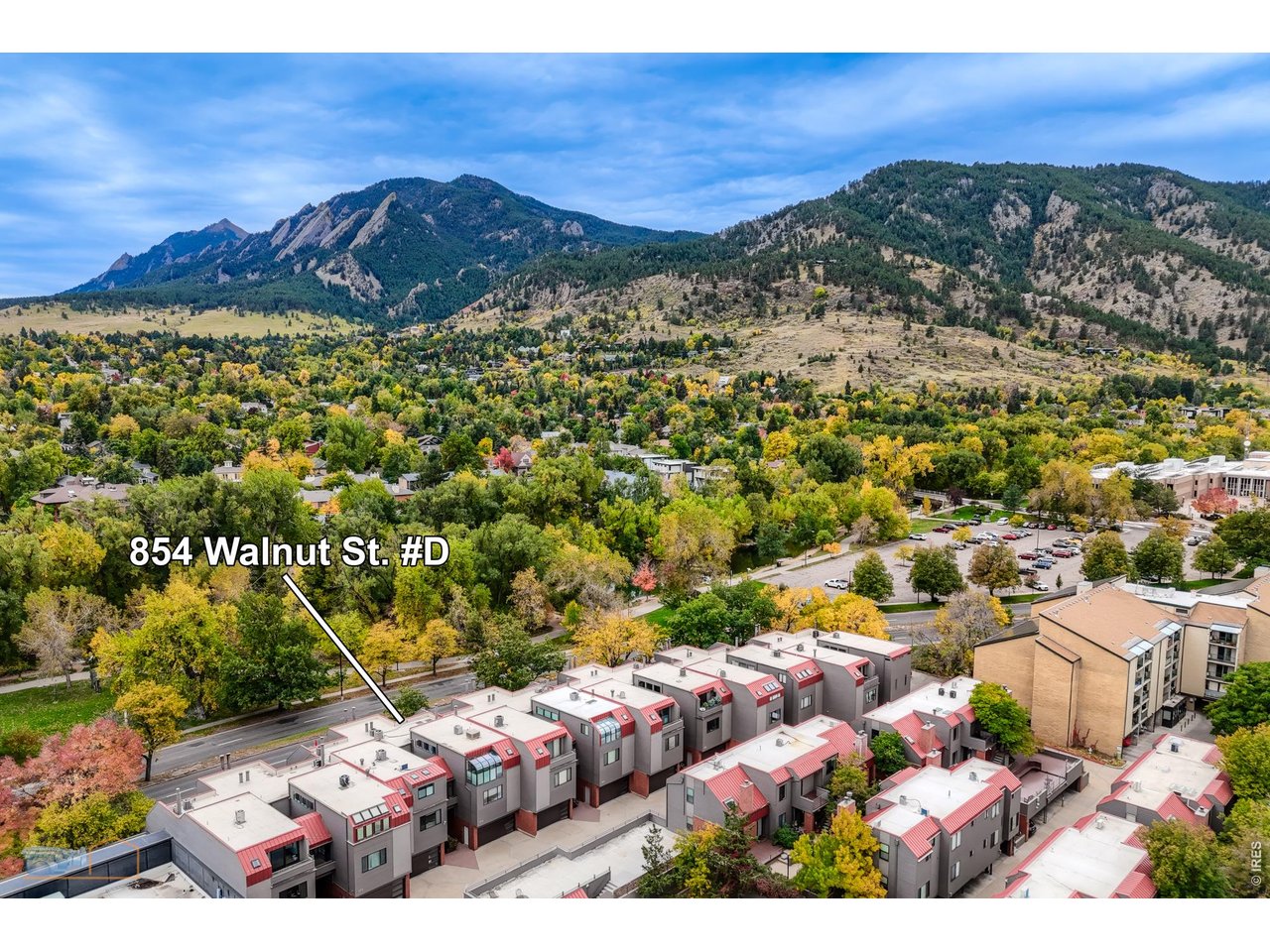 854 Walnut Street, Unit D Boulder, CO 80302 - Photo 2 of 40 Aerial View