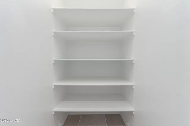 a close view of closet