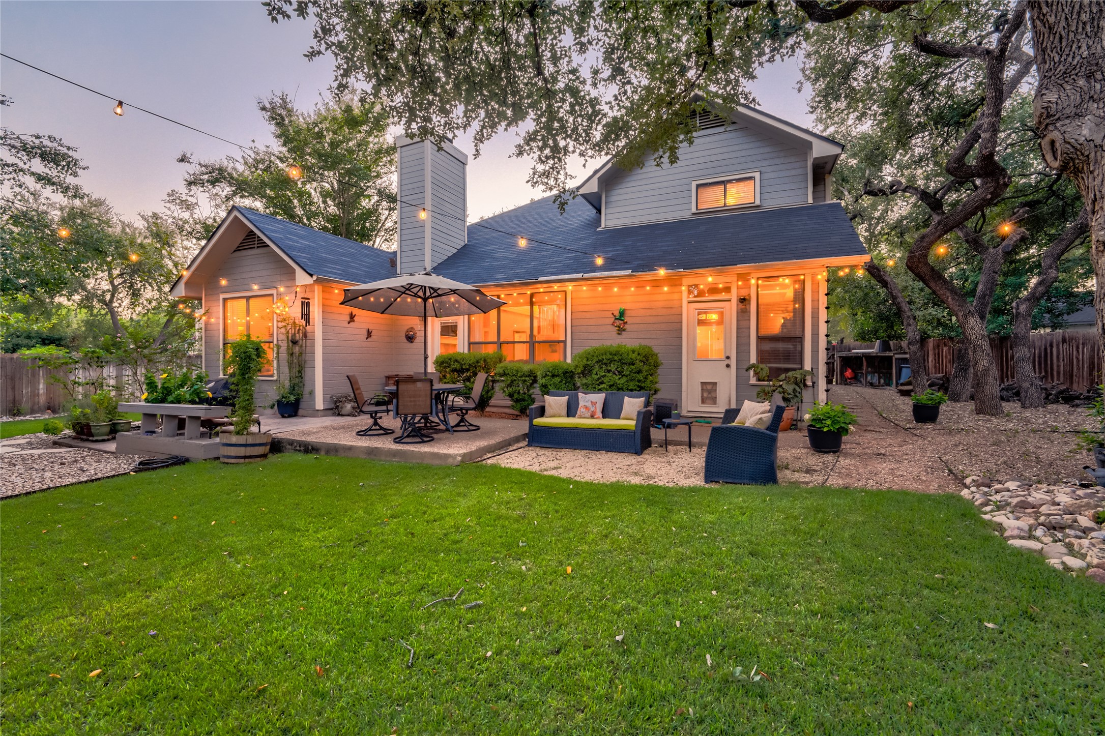 8600 Ripon Cove Austin, TX 78717 - Photo 1 of 1 Lighted backyard