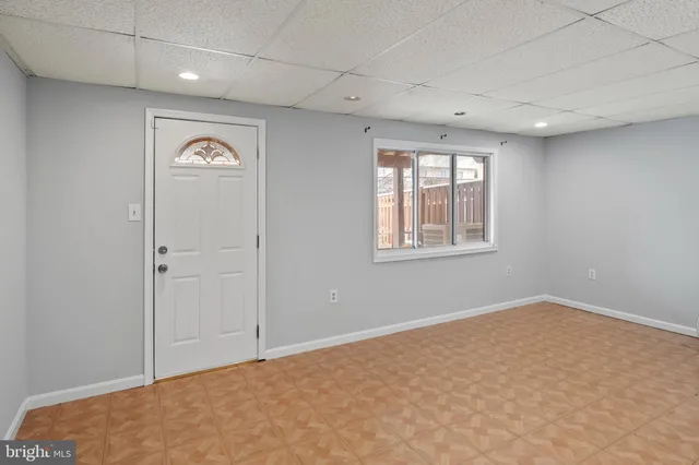 a view of an empty room