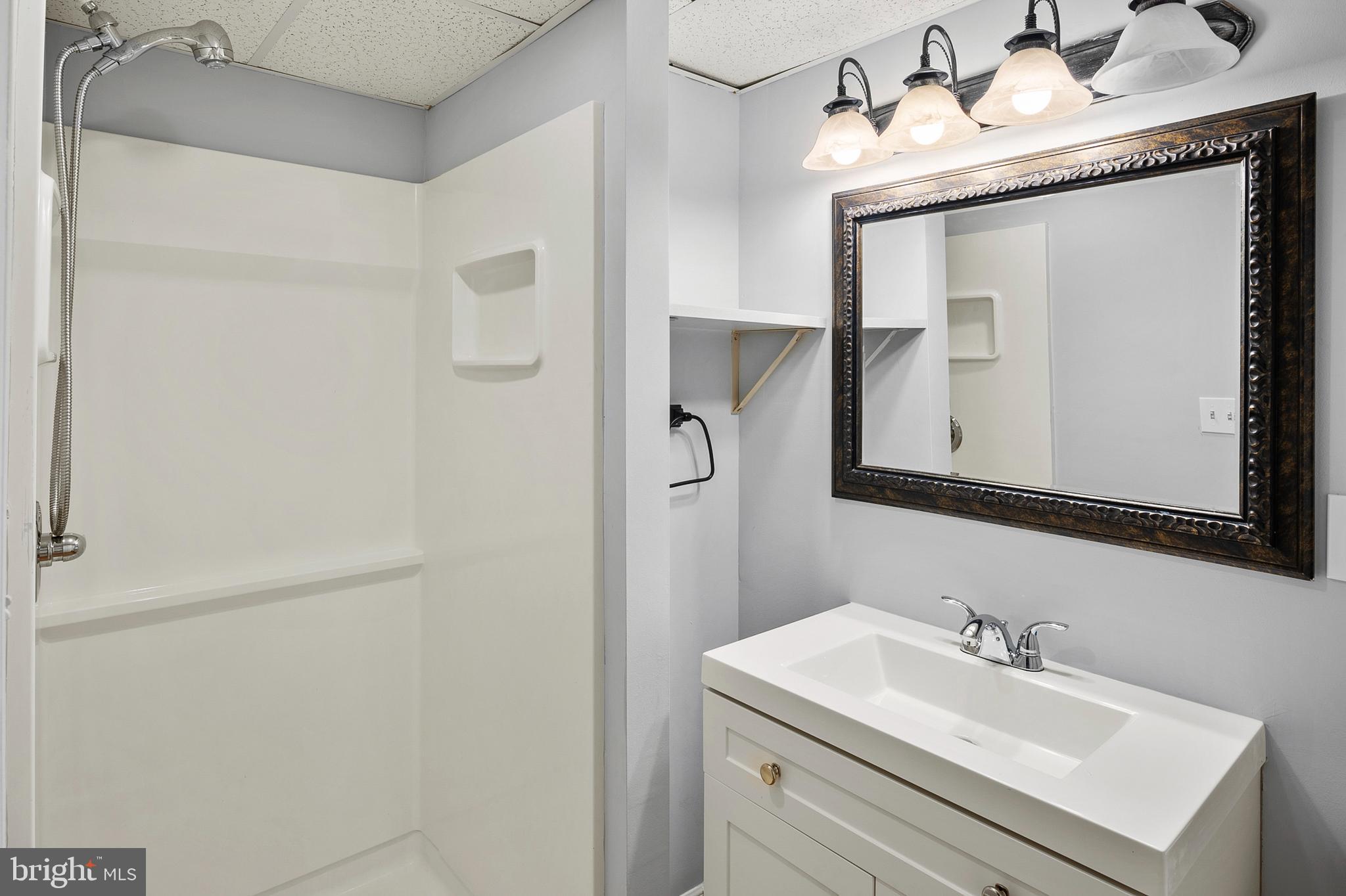 7346 Hidden Cove Columbia, MD 21046 - Photo 22 of 26 a bathroom with a sink vanity and a mirror