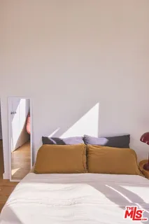 a view of a closet and window