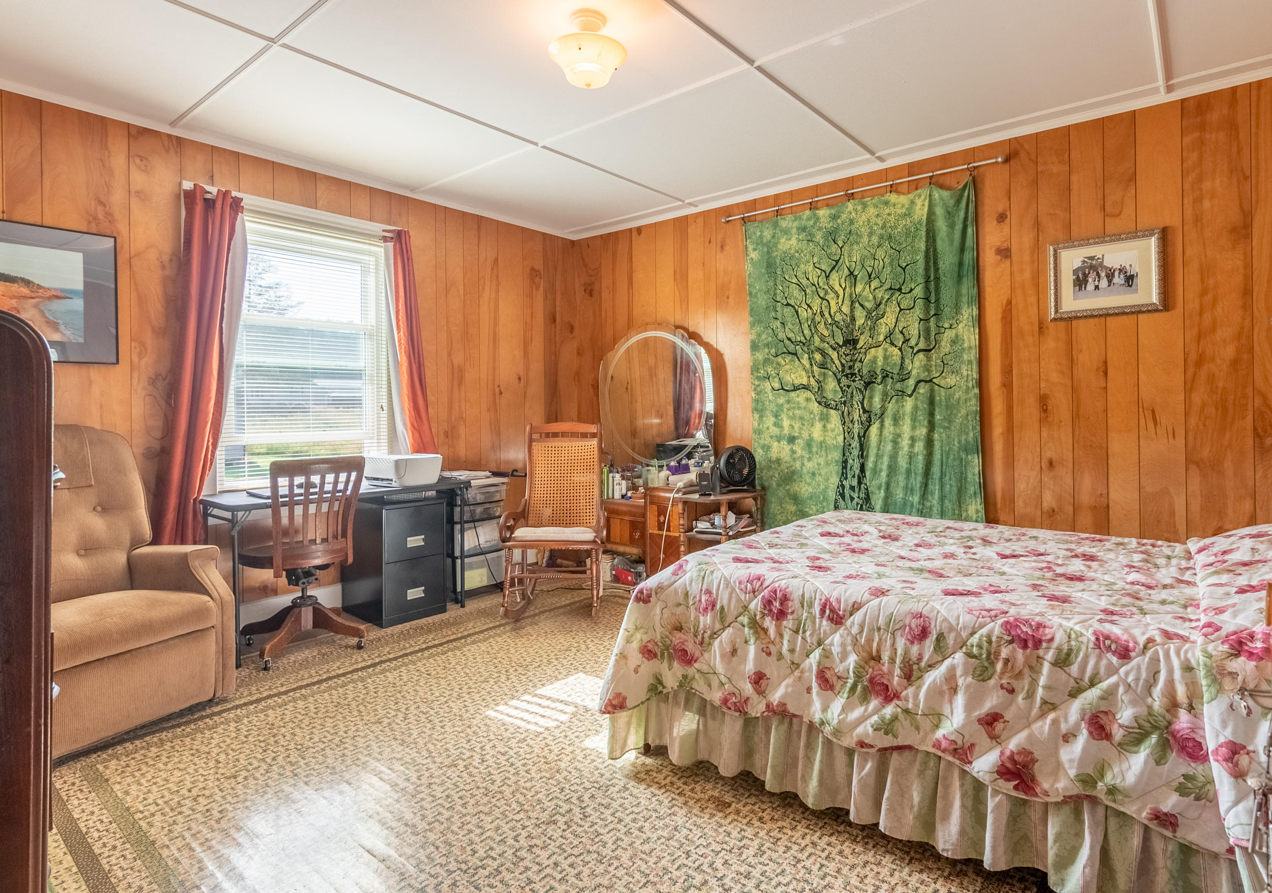 856 Conner Grove Road Southwest Willis, VA 24380 - Photo 21 of 63 a bedroom with a bed and large windows