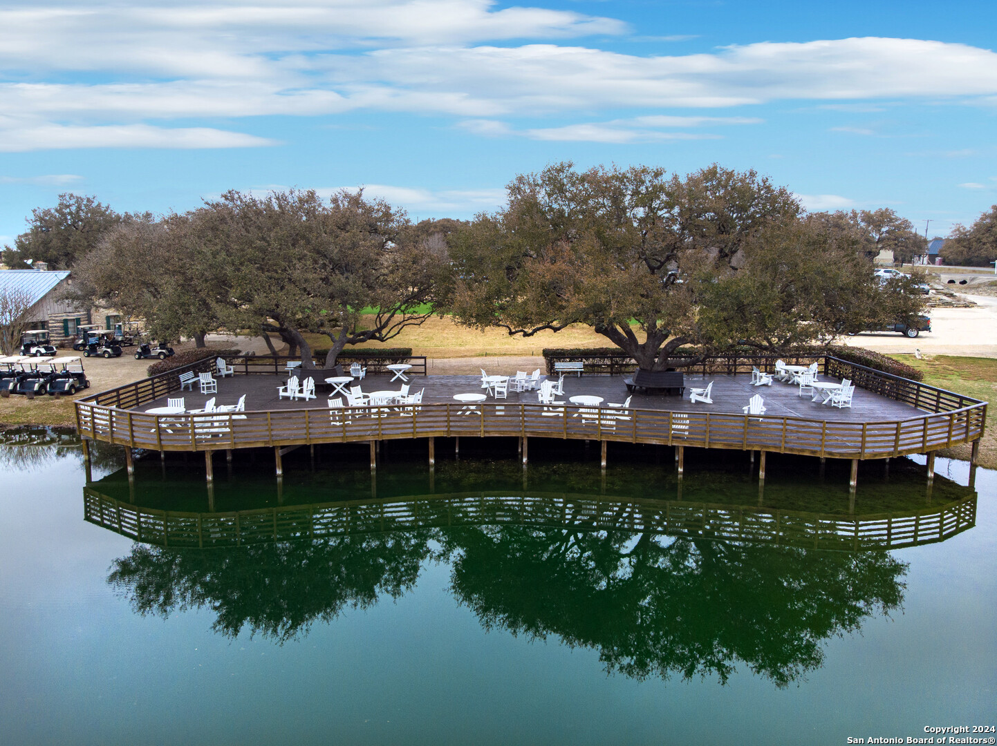 117 Lewis Todd Blanco, TX 78606 - Photo 14 of 15 a view of house with garden and lake view