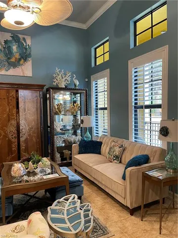 a room with a door and a window