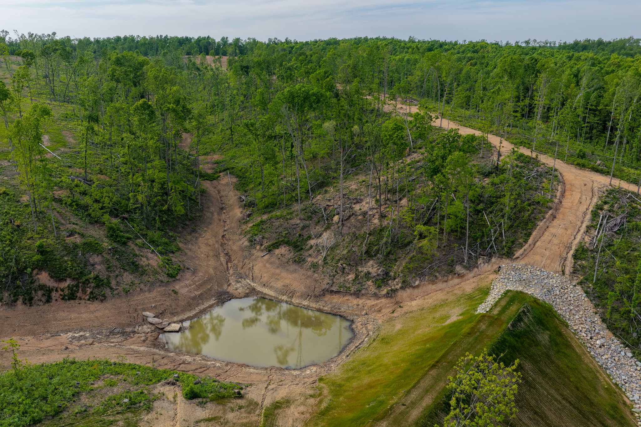 0 Fire Tower Road Centerville, TN 37033 - Photo 35 of 63 an aerial view of a house with a yard and lake view