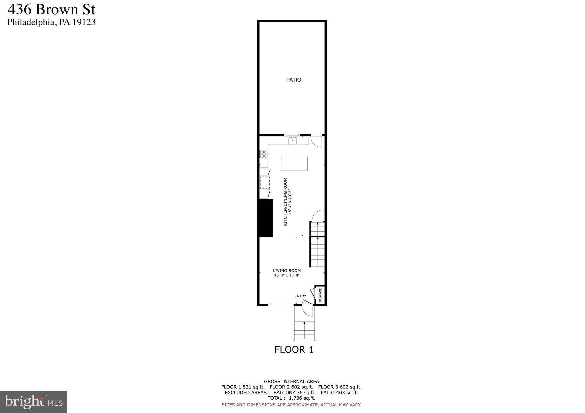 436 Brown Street Philadelphia, PA 19123 - Photo 60 of 62 a picture of a floor plan