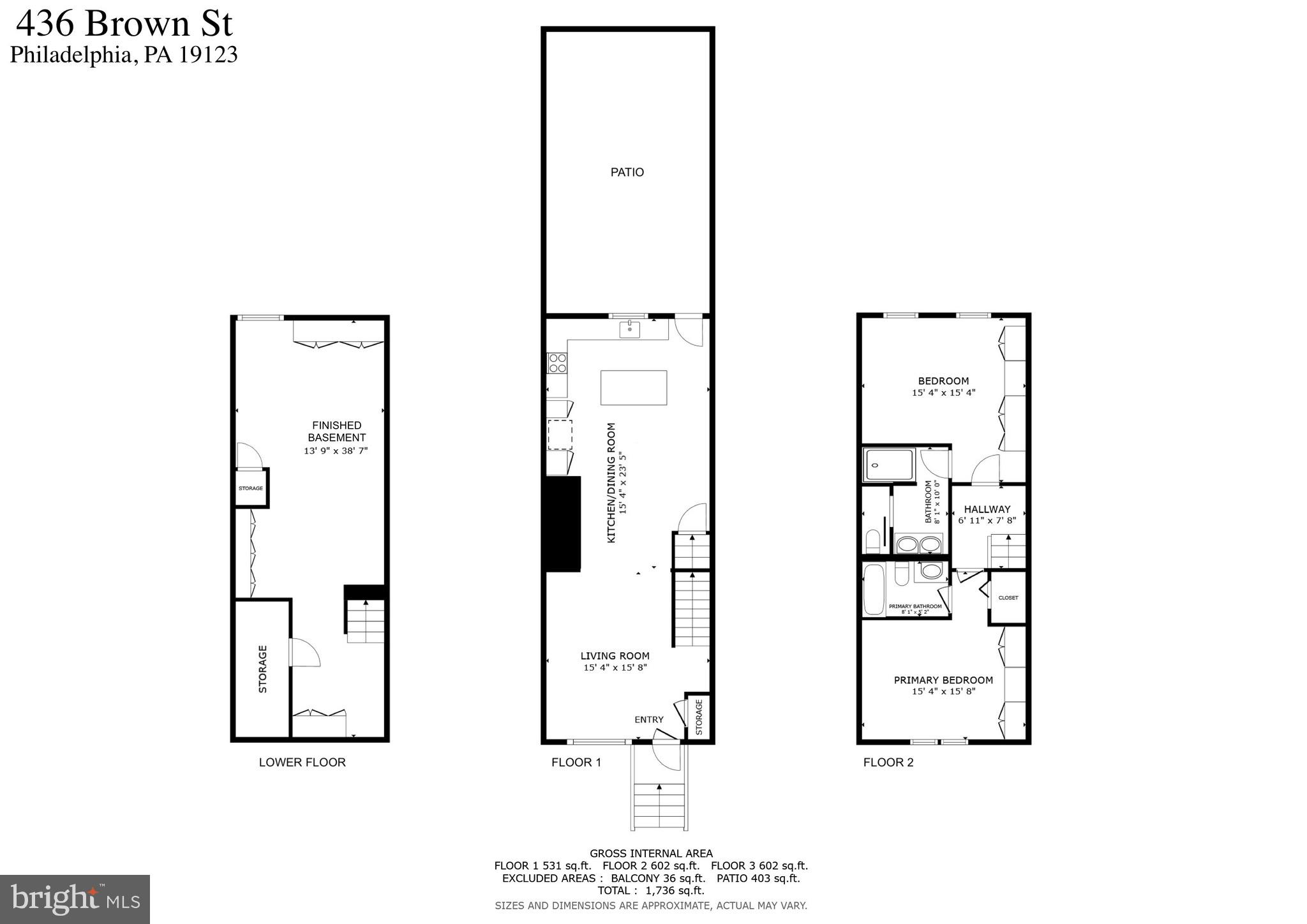 436 Brown Street Philadelphia, PA 19123 - Photo 62 of 62 a picture of a floor plan