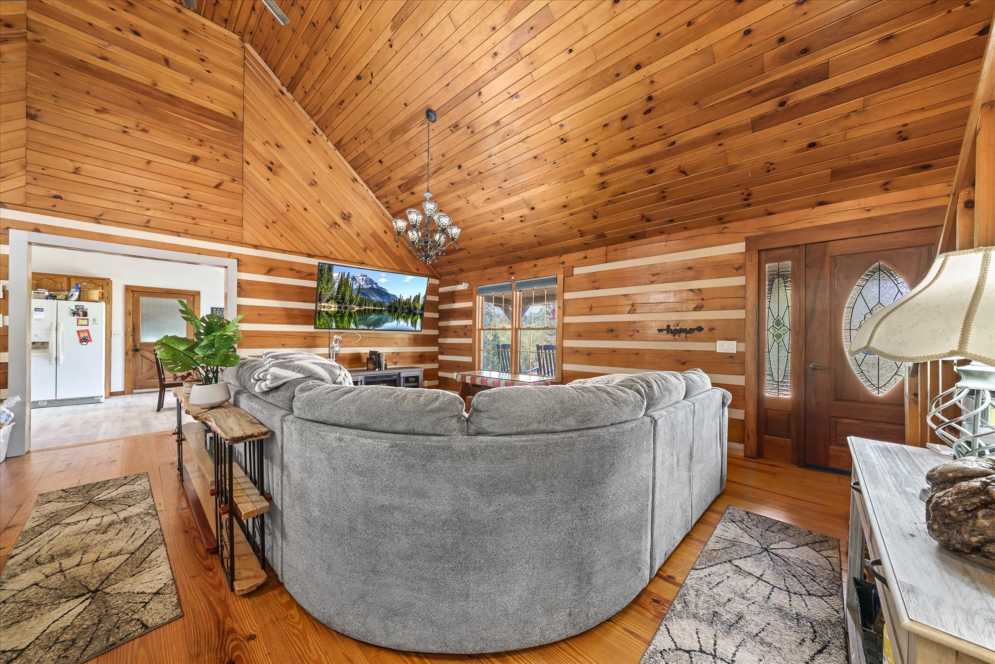 385 Paul Reecer Road Moss, TN 38575 - Photo 31 of 75 a living room with furniture and a fireplace