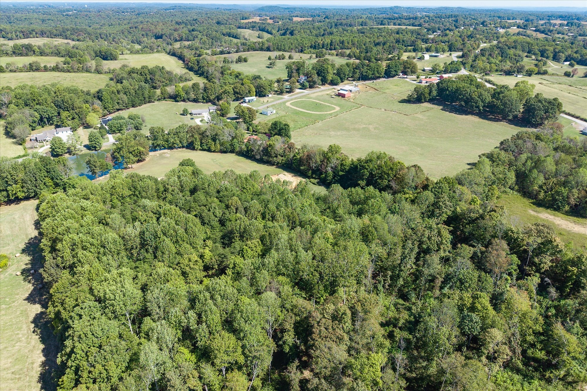 385 Paul Reecer Road Moss, TN 38575 - Photo 64 of 75 an aerial view of residential houses with outdoor space and trees