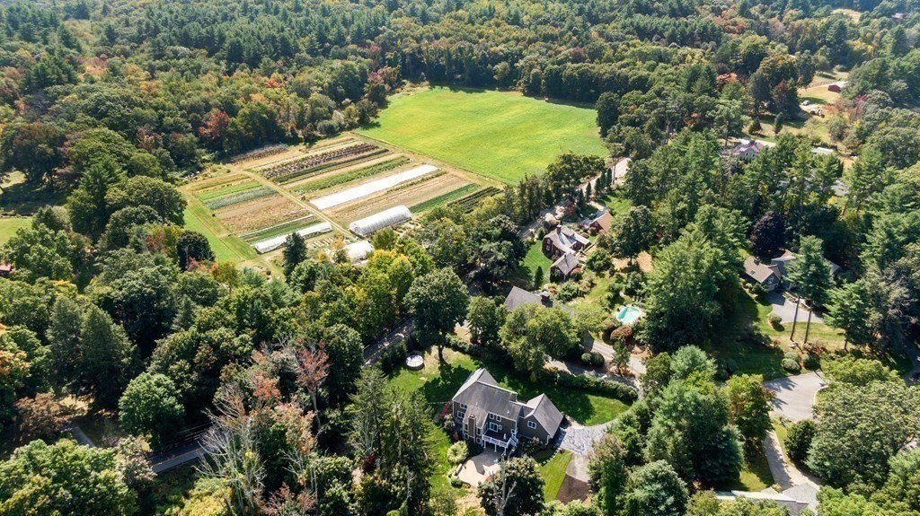 1 Barnbridge Circle Framingham, MA 01701 - Photo 42 of 42 an aerial view of residential house with outdoor space and trees all around