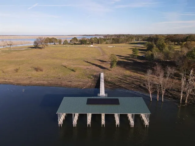 a view of a lake with a mountain
