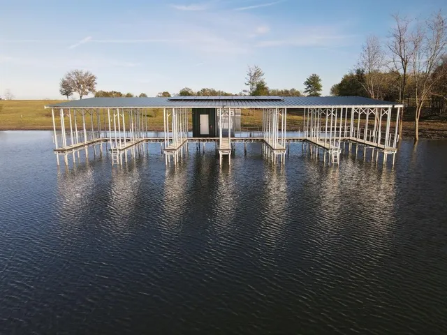 a view of a lake with a mountain