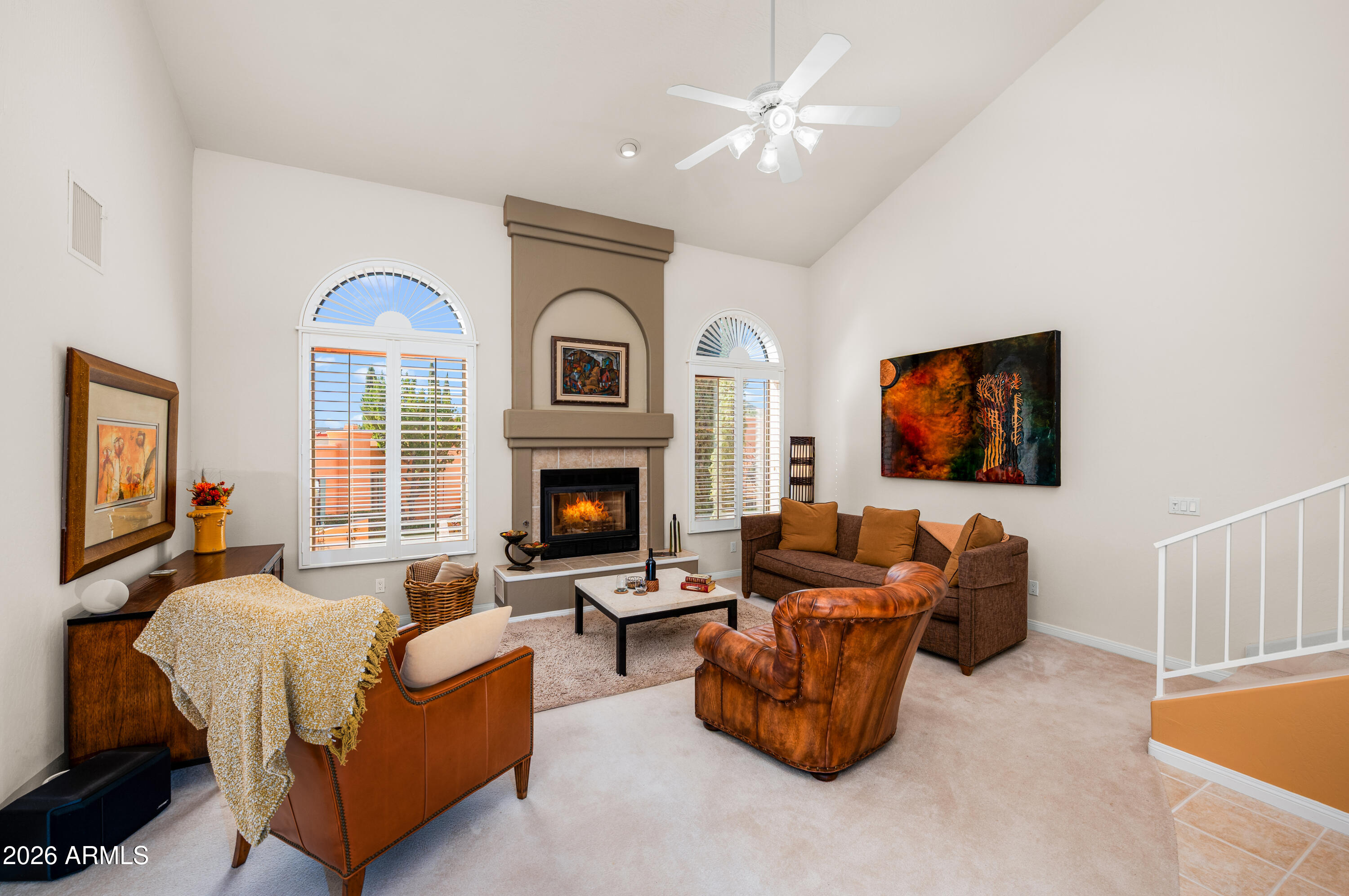 49 Rim Trail Circle Sedona, AZ 86351 - Photo 2 of 41 Living Room With High Ceilings