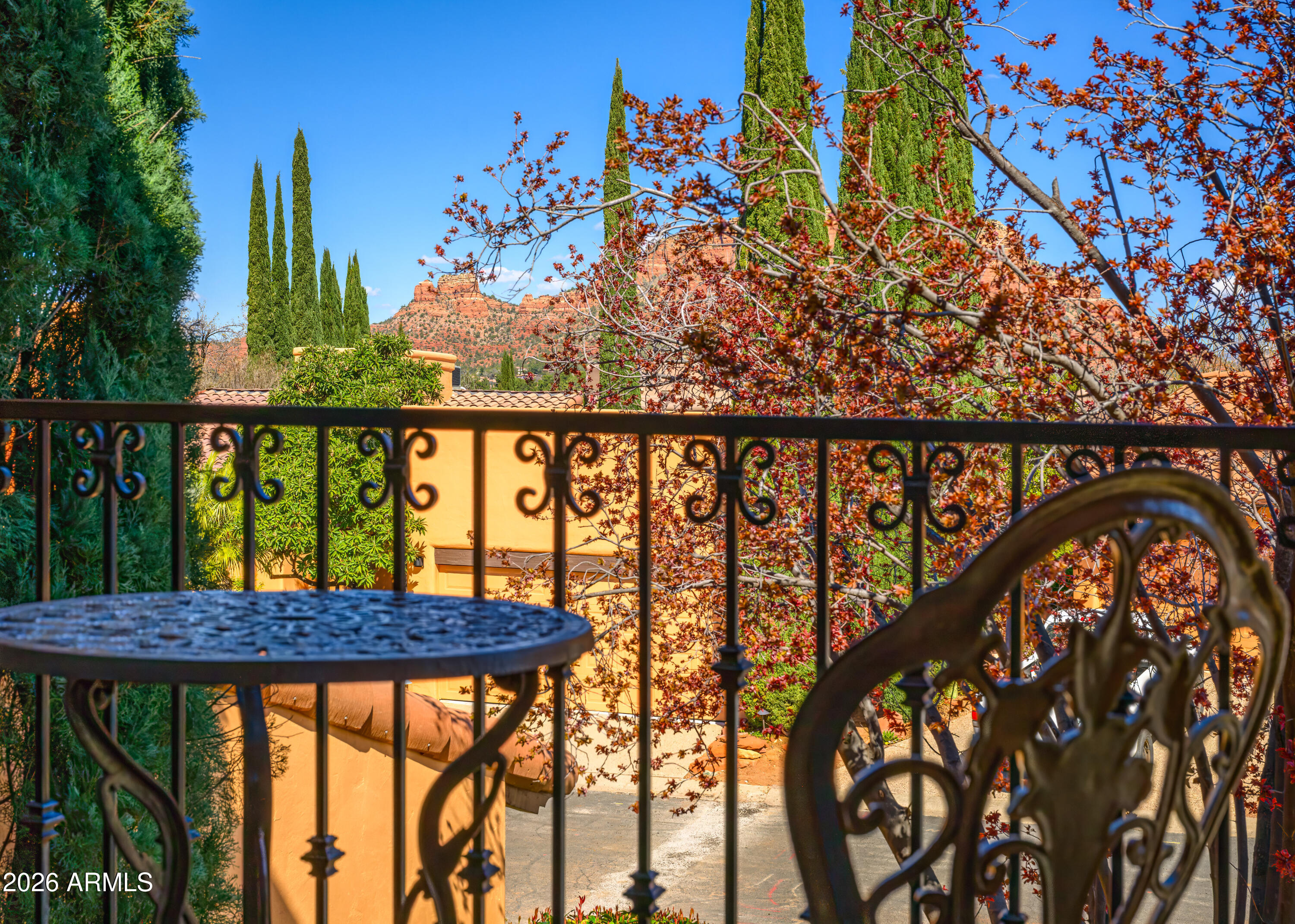 49 Rim Trail Circle Sedona, AZ 86351 - Photo 22 of 41 Red Rock View From Juliet Balcony