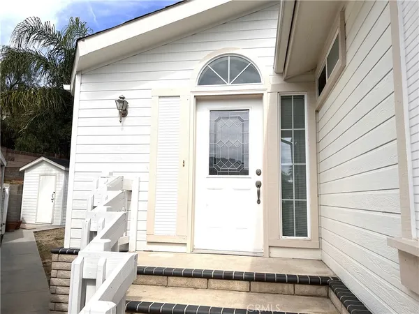a view of front door of house
