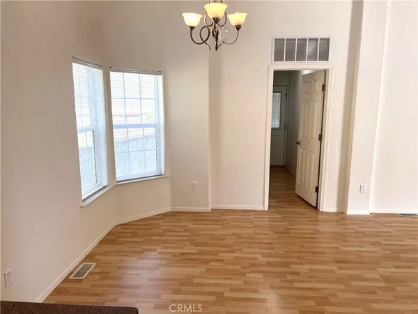 a view of a livingroom with a window