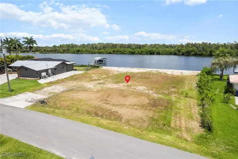a view of a yard with an outdoor space
